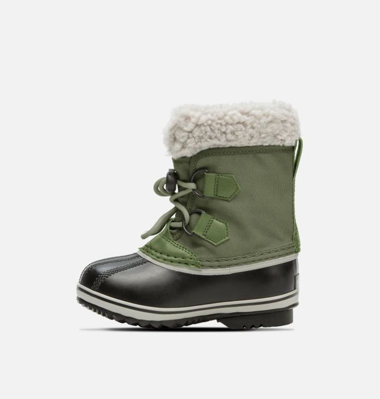 Kids Snow Boots Green/Black - Sorel Childrens Yoot Pac™ Nylon - 493-PMZSHU